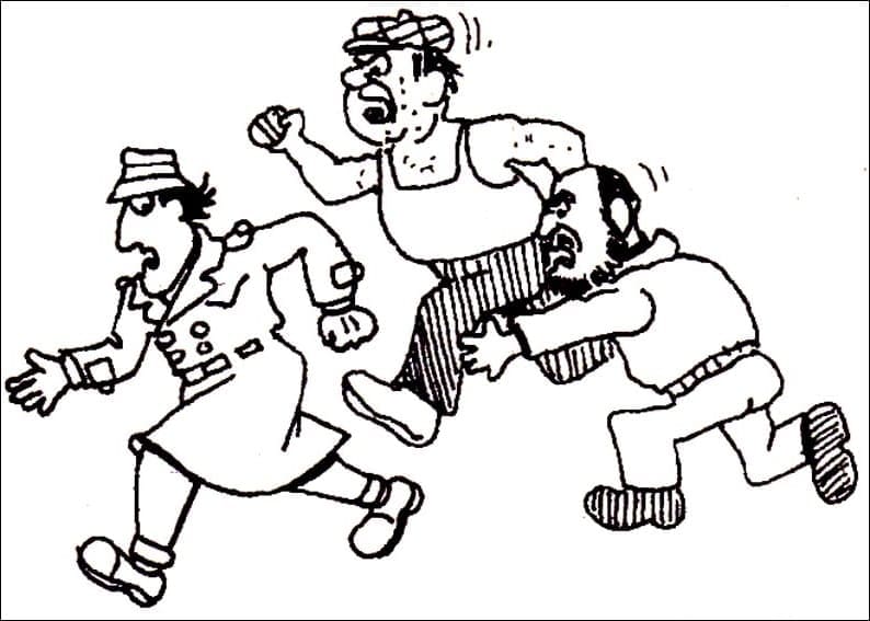 Desenho de Inspetor Bugiganga Grátis para Colorir e Pintar