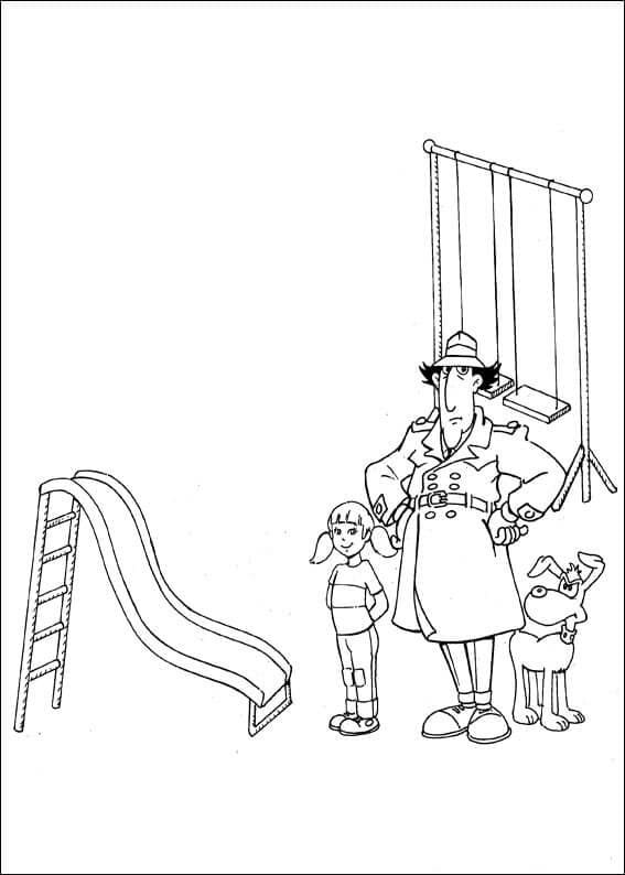 Desenho de Inspetor Bugiganga Pdf Grátis e Pintar