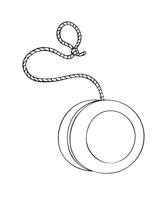 Desenho de Ioio Jogo para Colorir e Pintar