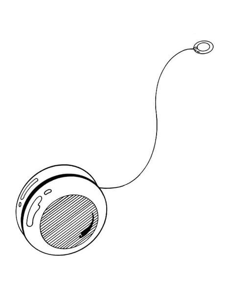 Desenho de Ioio para Colorir Tinta Guache e Pintar