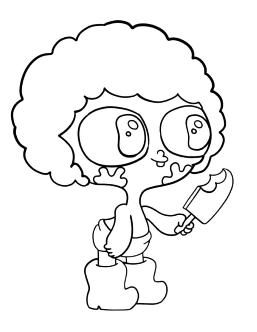 Desenho de Foto de Irmão do Jorel para Colorir e Pintar