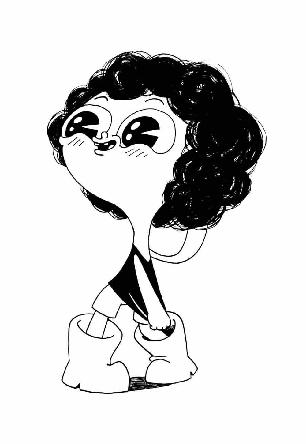 Desenho de Imprimivel Grátis Irmão do Jorel para Colorir e Pintar