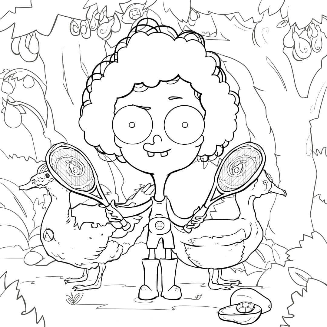 Desenho de Imprimivel Irmão do Jorel para Colorir e Pintar