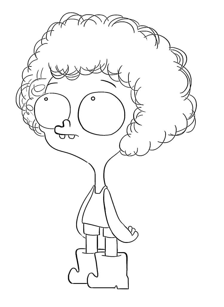 Desenho de Irmão do Jorel Grátis para Crianças para Colorir e Pintar