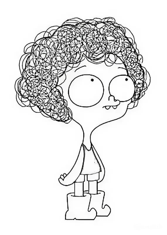 Desenho de Irmão do Jorel Imprimivel para Colorir e Pintar