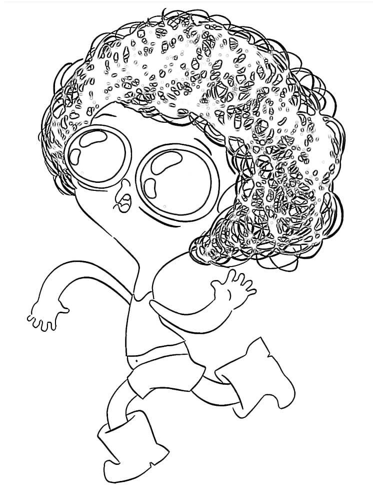 Desenho de Irmão do Jorel para Crianças para Colorir e Pintar