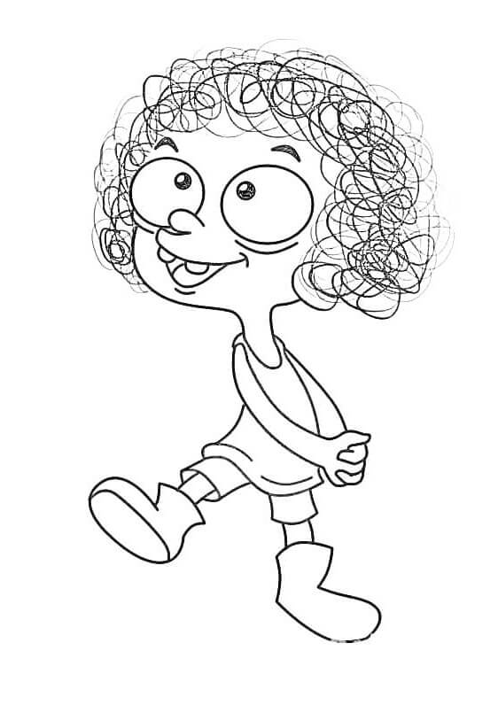 Desenho de Pintura de Irmão do Jorel para Colorir e Pintar