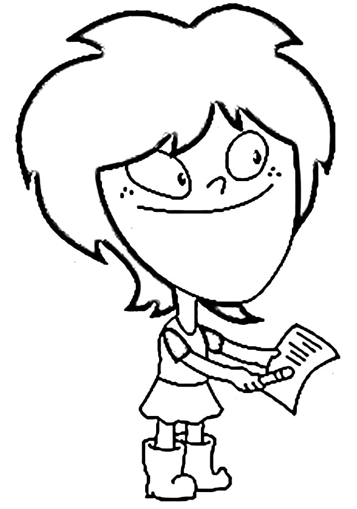 Desenho Lara Irmão do Jorel para Colorir e Pintar