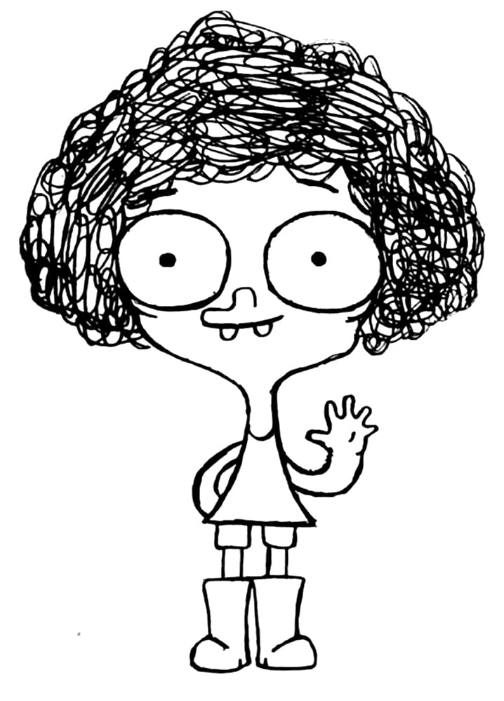 Desenho Pdf de Irmão do Jorel para Colorir e Pintar