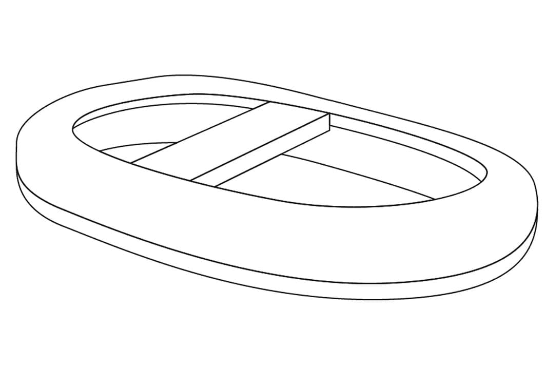 Desenho de Jangada para Colorir e Baixar e Pintar