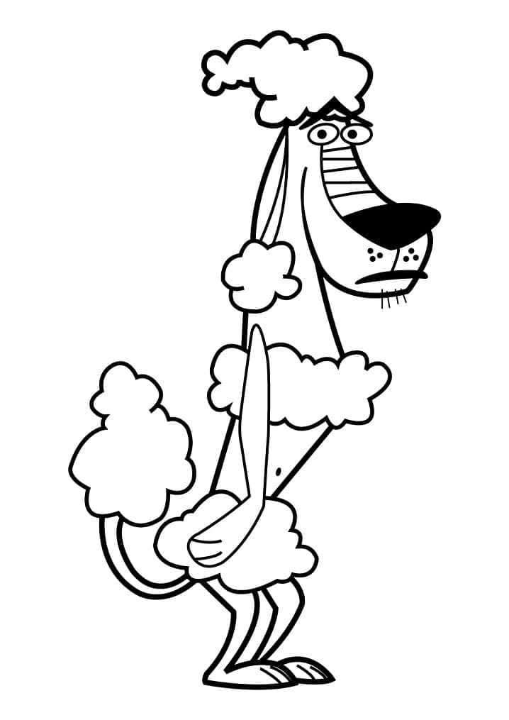 Dedesenho Pdf Grátis de Dukey de Johnny Test para Pintar