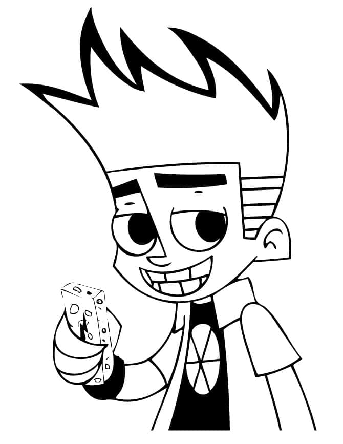Desenho de Johnny Test para Colorir Crianças e Pintar