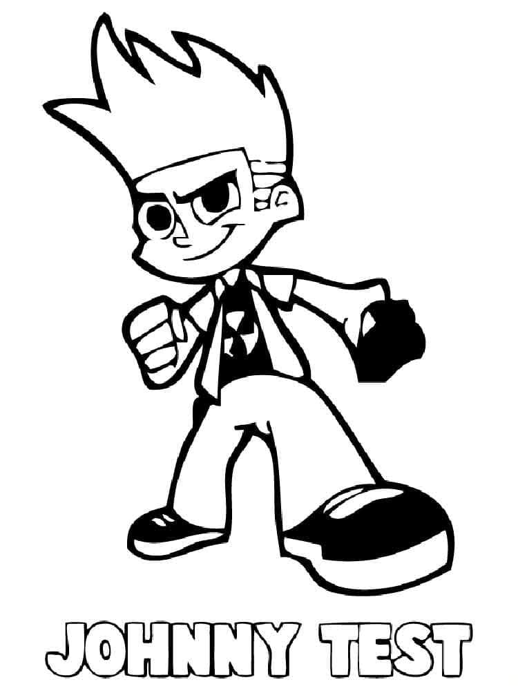 Desenho de Johnny Test para Colorir e Pintar