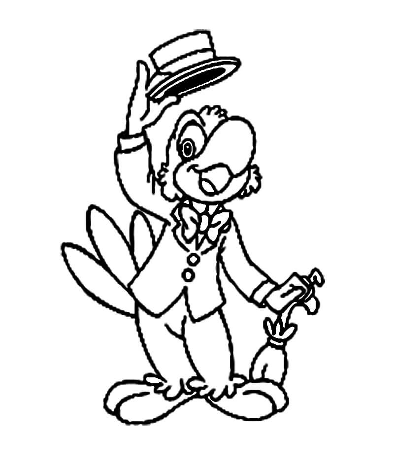 Desenho de José Carioca para Colorir e Pintar