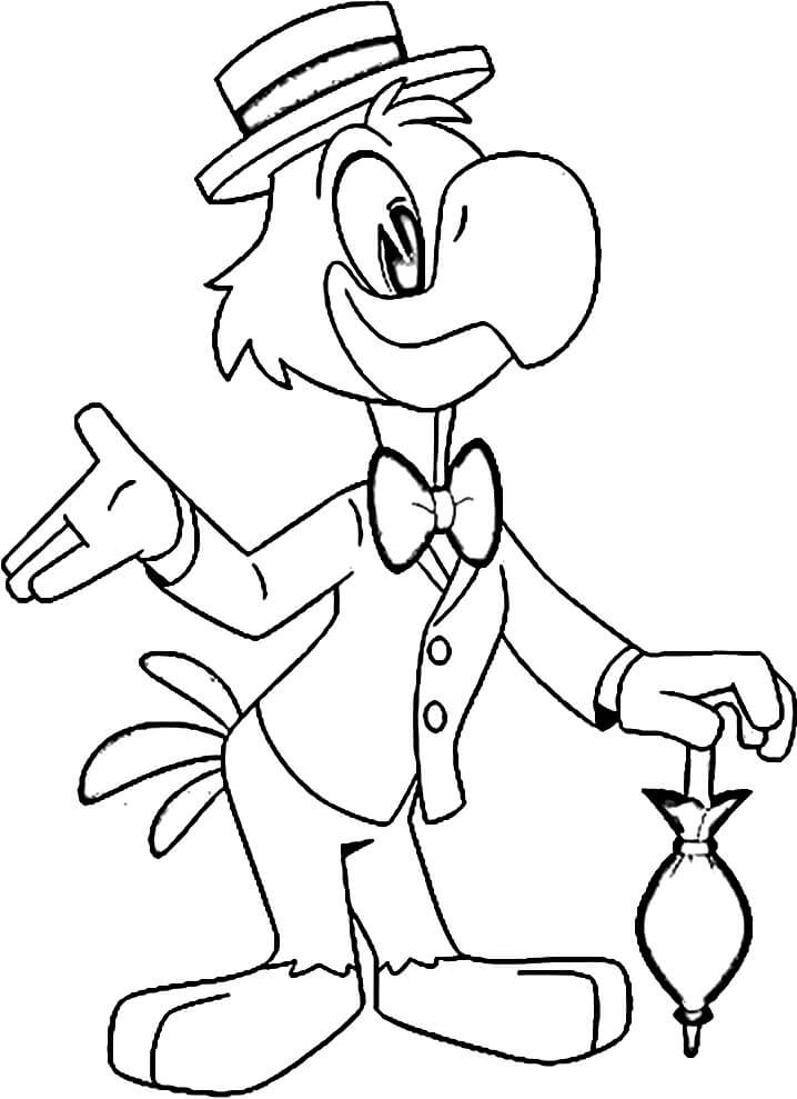 Desenho de José Carioca para Colorir Online e Pintar