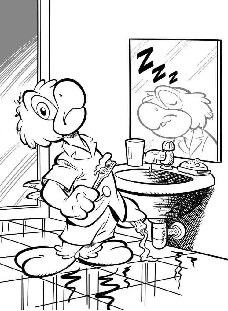 Desenho de Zé Carioca Baixar Imprimivel e Pintar