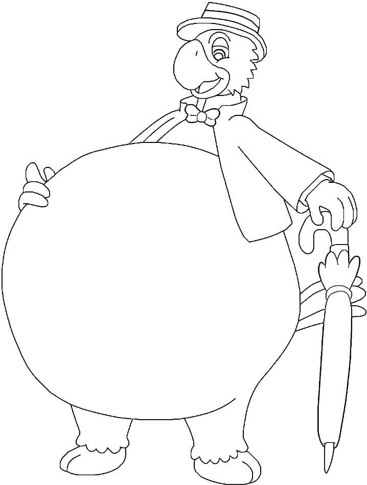 Desenho de Zé Carioca Imagens Grátis e Pintar