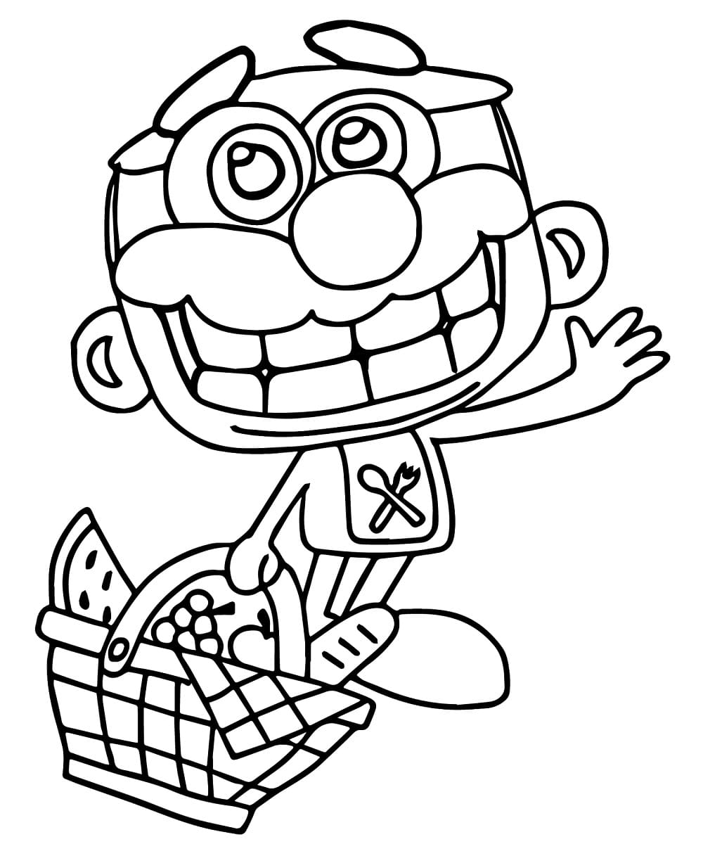 Desenho de Imagem de José Comilão para Colorir e Pintar