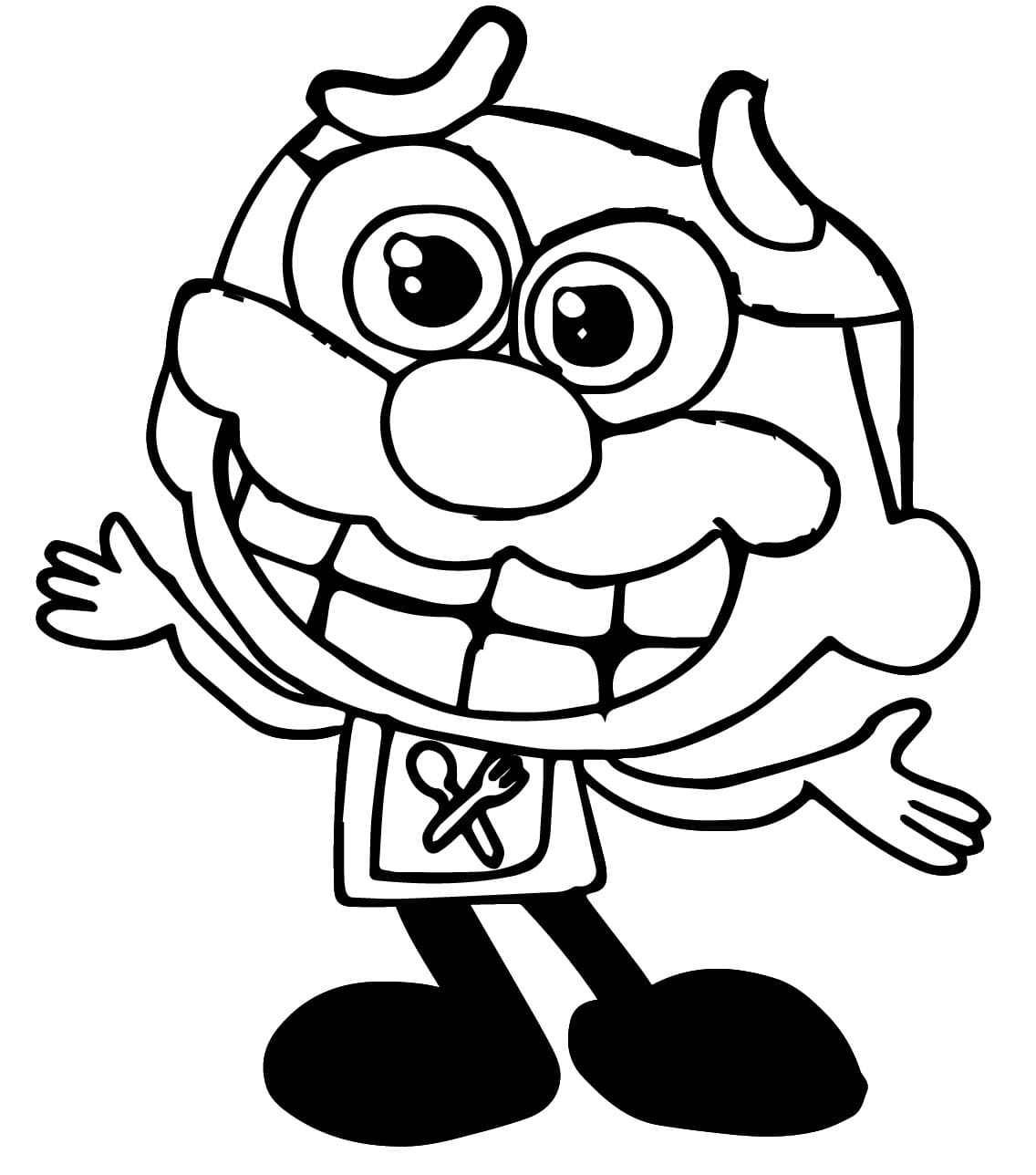 Desenho de José Comilão Alegre para Colorir e Pintar