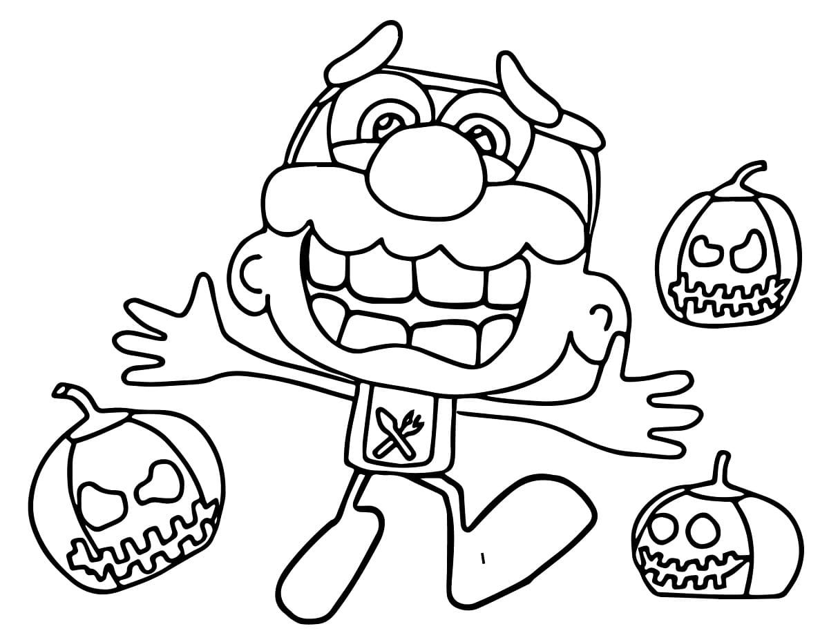 Desenho de José Comilão Grátis para Colorir e Pintar