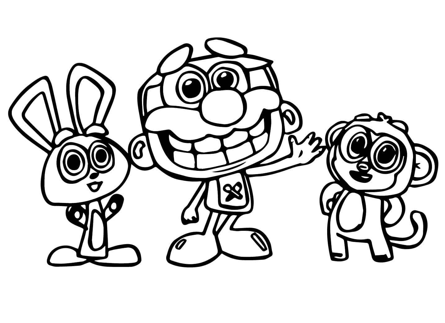 Desenho de Personagens de José Comilão para Colorir e Pintar