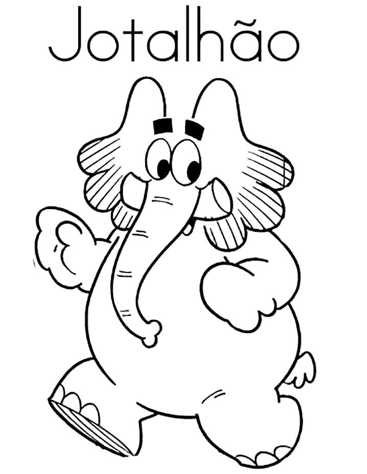 Desenho de Jotalhao para Colorir e Pintar
