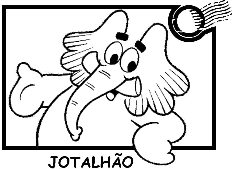 Desenho de Jotalhao para Imprimir e Colorir e Pintar