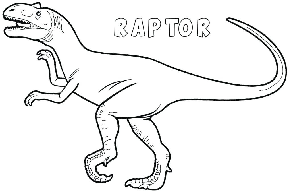 Desenho Pdf Jurassic Park Raptor para Pintar