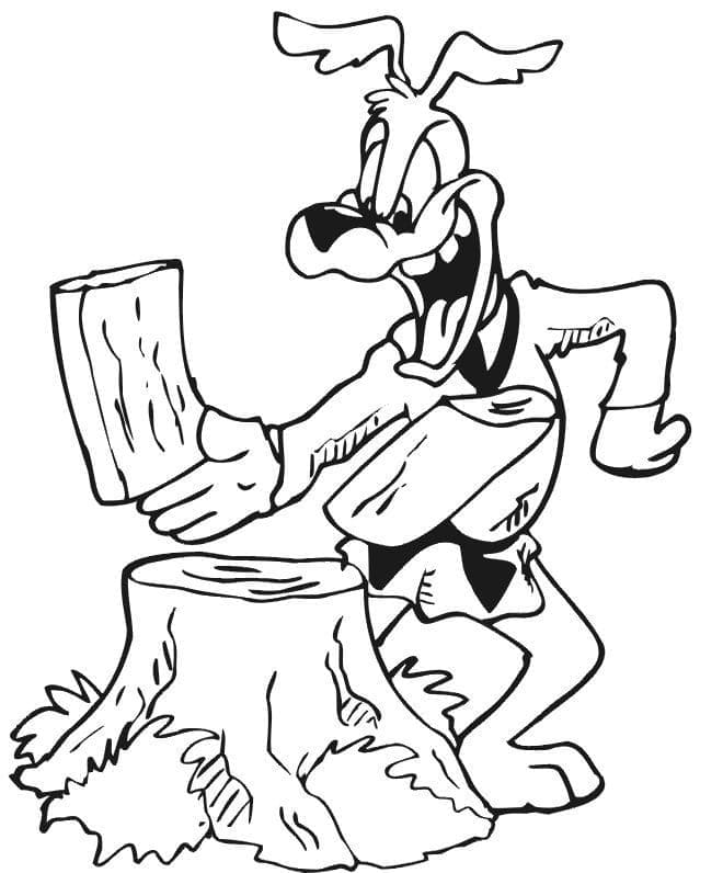 Desenho de Cão de Karate para Colorir e Pintar