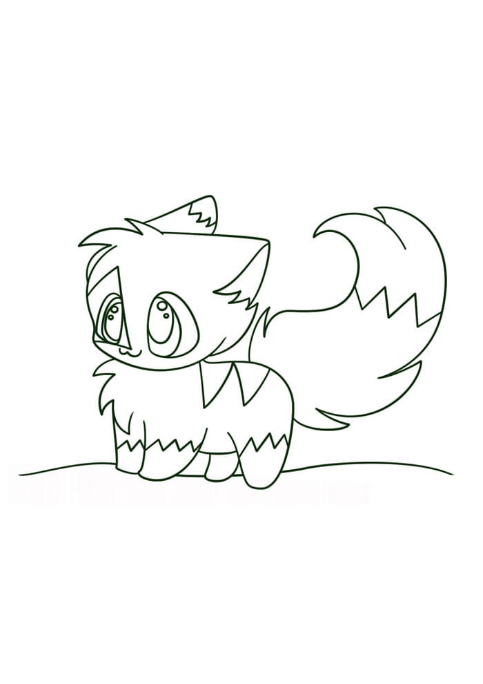 Desenho de Pintura Kawaii para Colorir e Pintar