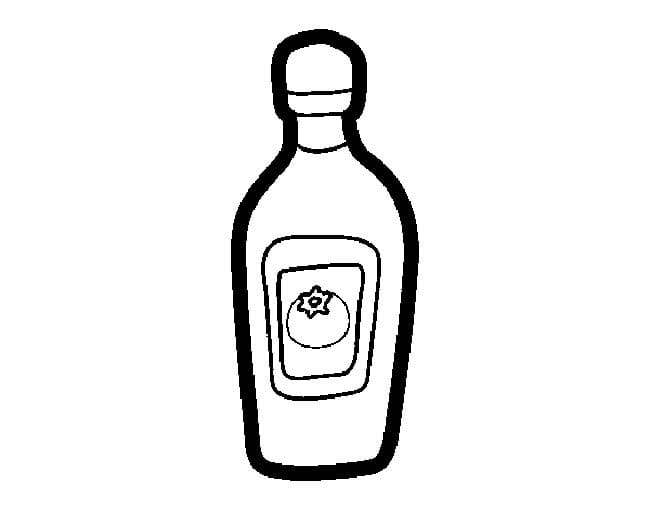 Desenho de Ketchup Baixar Imprimivel e Pintar