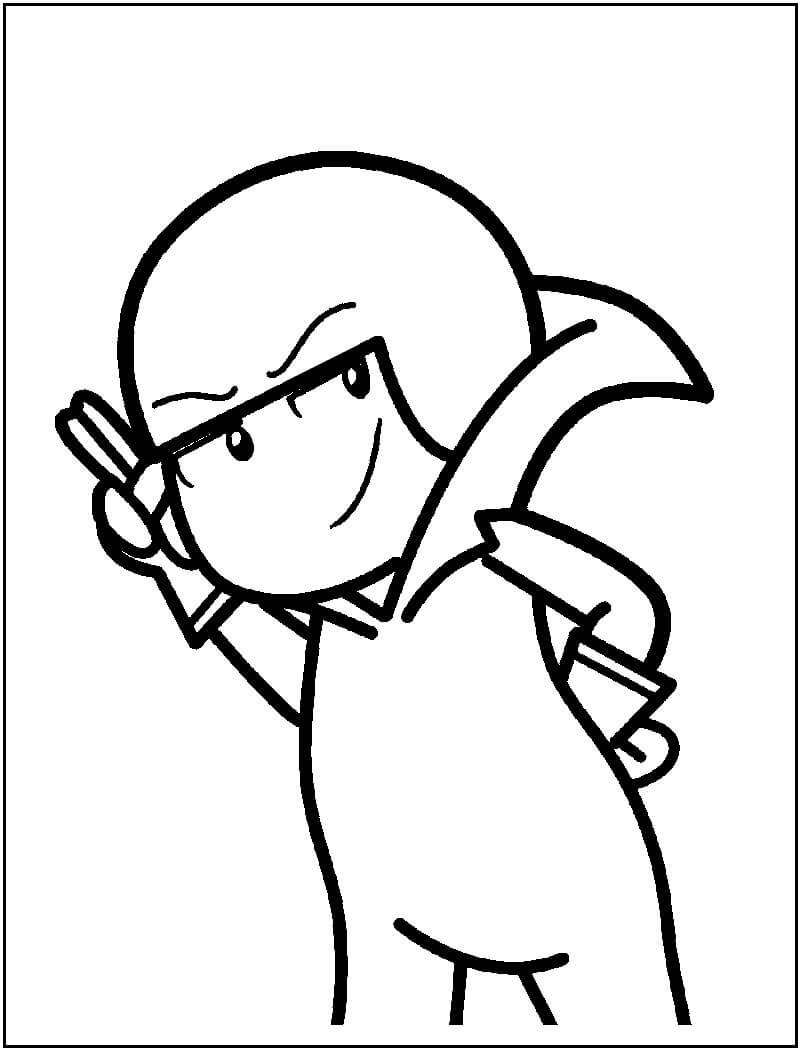 Desenho de Kick Buttowski para Colorir e Imprimir e Pintar