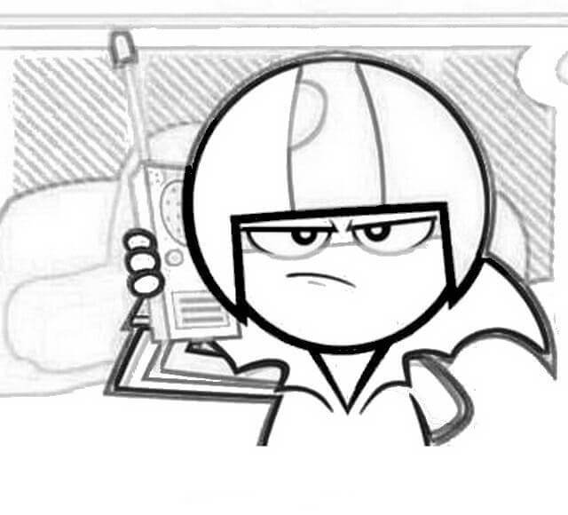 Desenho de Kick Buttowski Pintura Lápis de Cor e Pintar