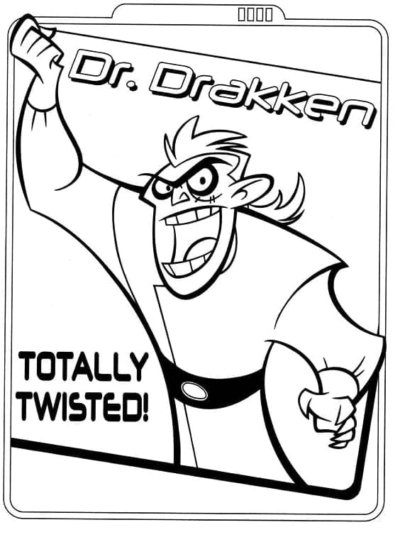 Desenhos de Dr Drakken de Kim Possible para Colorir e Pintar