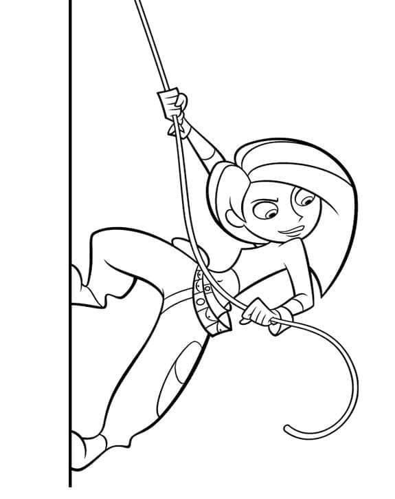 Desenhos de Kim Possible Incrível para Colorir e Pintar