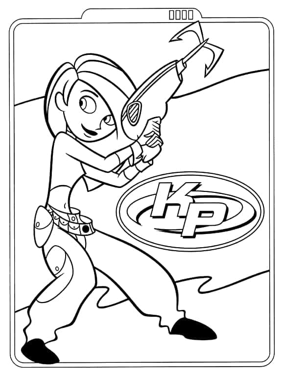 Desenhos de Kim Possible para Crianças para Colorir e Pintar