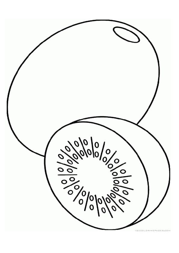 Desenho de Kiwi Imagens Grátis e Pintar