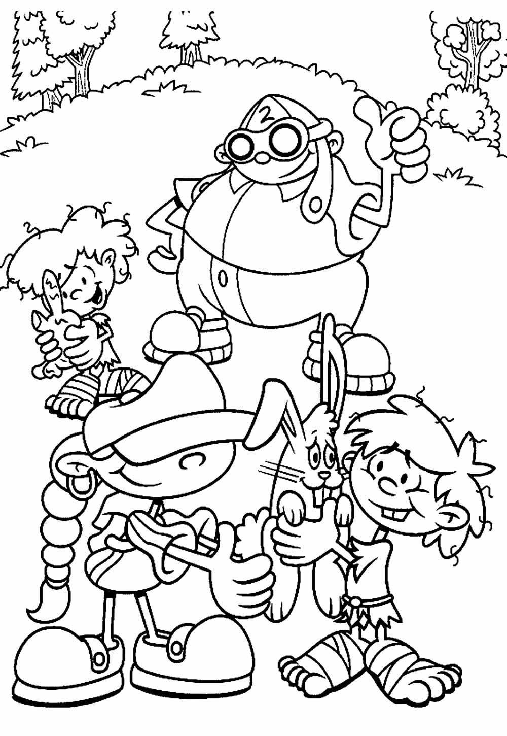 Desenho de Kmd a Turma do Bairro Imagens Grátis e Pintar