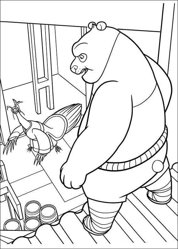 Desenho de Kung Fu Panda Download Pintar