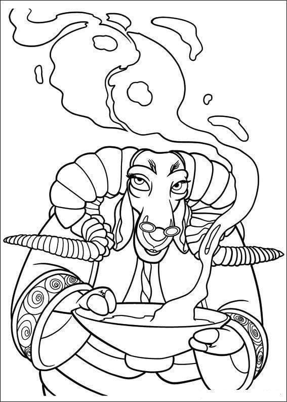 Desenho de Kung Fu Panda para Imprimir e Pintar