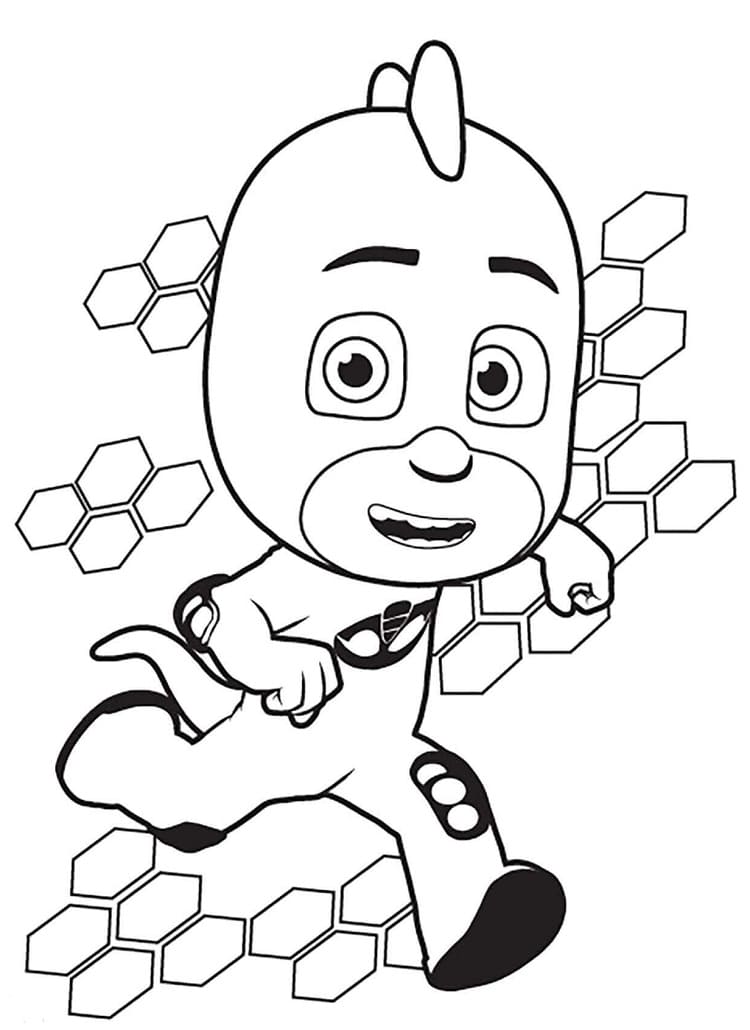 Desenho de Lagartixo Grátis para Crianças para Colorir e Pintar