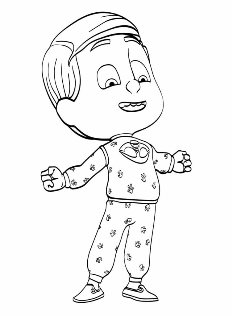 Desenho de Lagartixo Imprimivel Grátis para Crianças para Colorir e Pintar