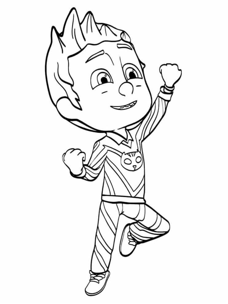 Desenho de Lagartixo Imprimivel para Colorir e Pintar