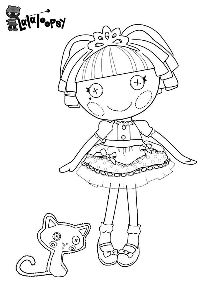 Desenho de Lalaloopsy Atividades para Colorir e Pintar