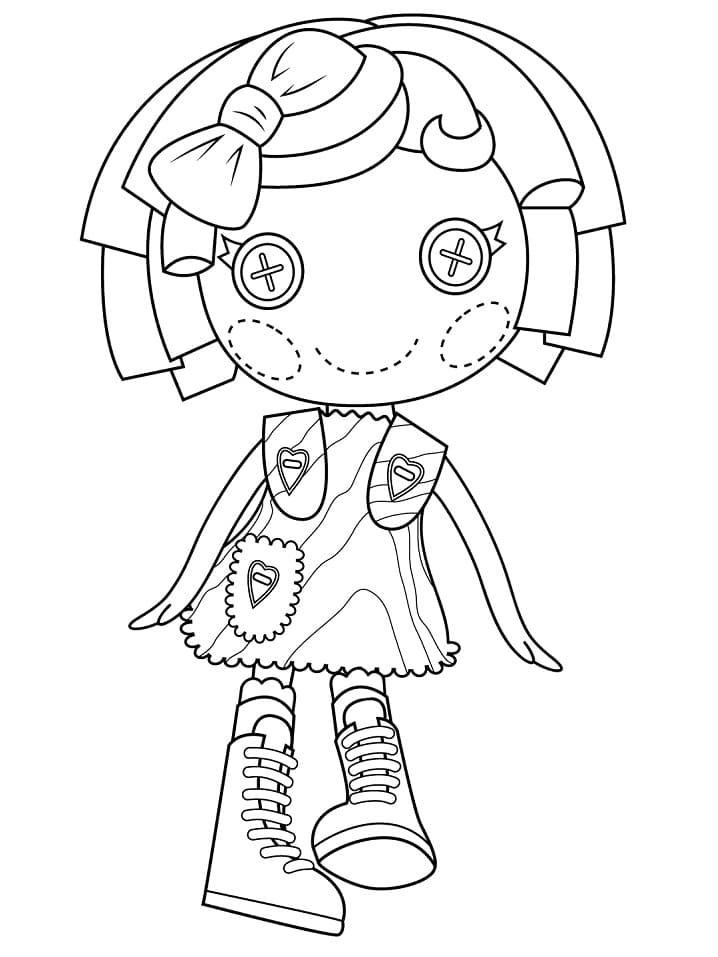 Desenho de Lalaloopsy para Colorir Educativo e Pintar
