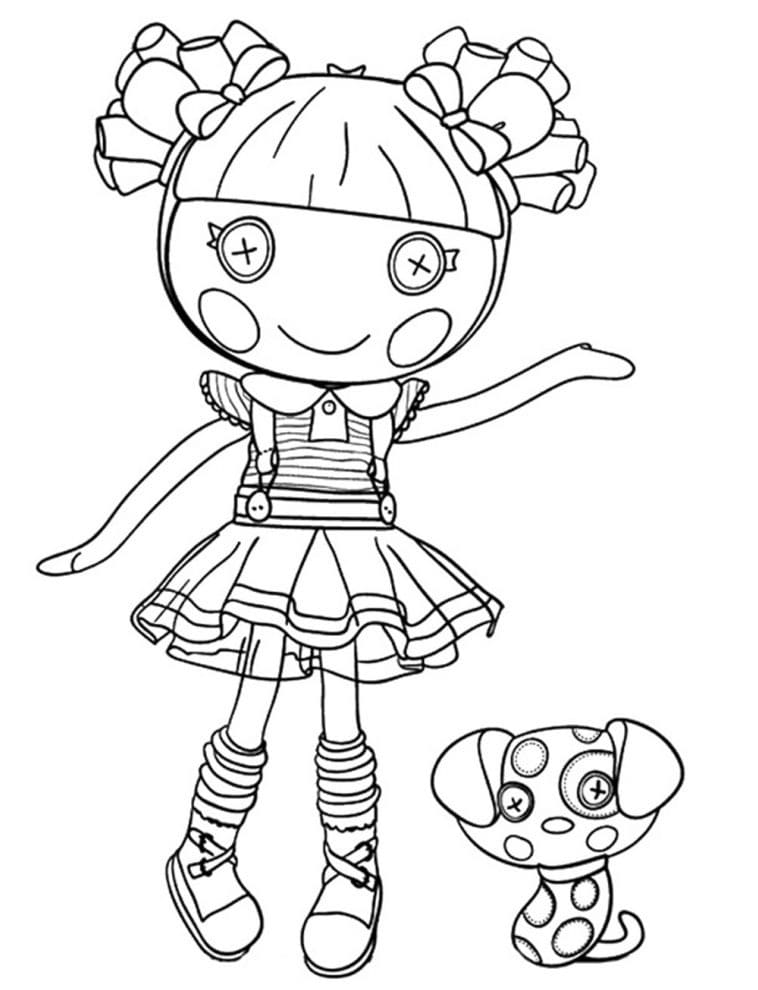 Desenho de Lalaloopsy para Colorir Fácil e Pintar