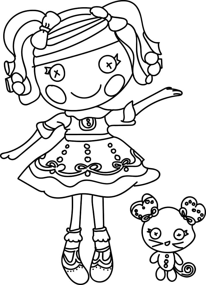 Desenho de Lalaloopsy para Colorir Online e Pintar