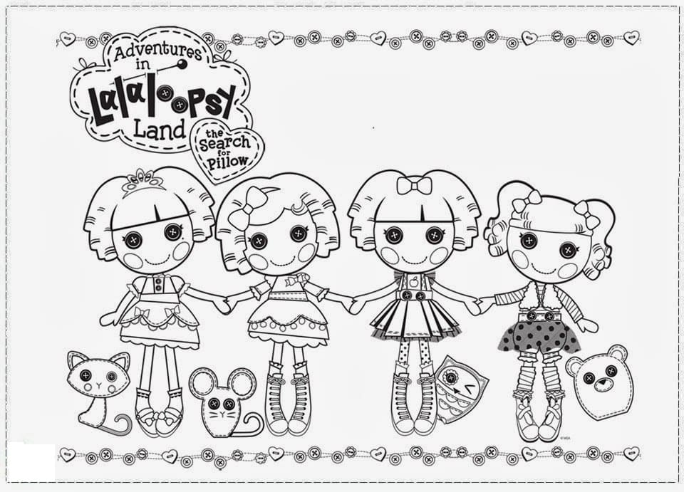Desenho de Lalaloopsy Personagens Infantis e Pintar