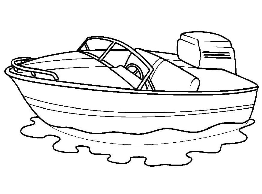 Desenho de Lanchá Baixar Imprimivel e Pintar