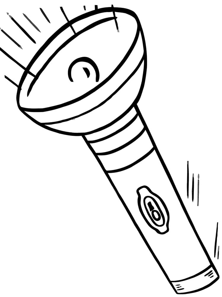 Desenho de Lanterna Antiga para Colorir e Pintar